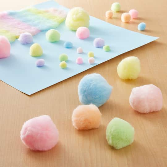 12 Packs: 20 ct. (240 total) 2" Pastel Pom Poms by Creatology™